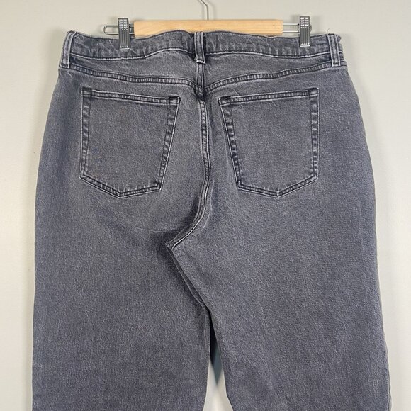 ABERCROMBIE FITCH Jeans Women’s 14 Curve Love 90’s Baggy Button Fly LowRise Dark - Picture 8 of 10